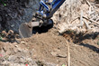 godet pelleteuse chantier construction