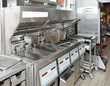 Deep fryer on restaurant kitchen Deep fryer on restaurant kitchen