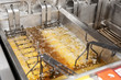 Deep fryer with boiling oil Deep fryer with boiling oil