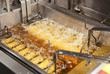 Deep fryer with oil on restaurant kitchen Deep fryer with oil on restaurant kitchen