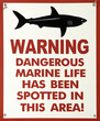 shark warning sign shark warning sign