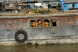 Transportkahn mit Ananas