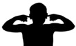 Isolated Boy Child Gesture Not Listening