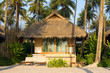 Beautiful tropical beach bungalow