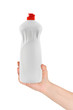 Hand with plastic bottle Hand with plastic bottle