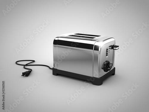 Illustration: render 3d de uma torradeira render 3d de uma torradeira