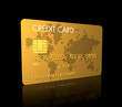 Illustration: Gold credit card Gold credit card