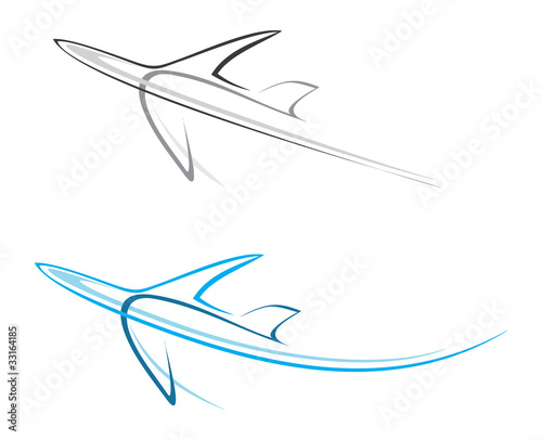 Vector: Plane, airliner Plane, airliner
