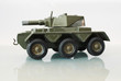 Green model military armed personnel carrier