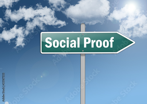 Illustration: Signpost "Social Proof" Signpost "Social Proof"