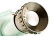 Close View of Old Slide Projector Lens