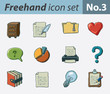 Freehand icon set - office