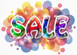 Sfondo con scritta saldi - Sale background