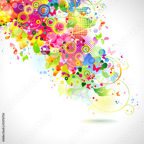 Vector: abstract composition with place for text abstract composition with place for text