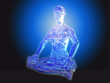 Illustration: Méditation de cristal Méditation de cristal