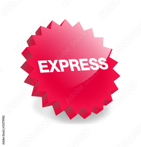 Vektor: Express Button 3d Express Button 3d