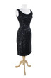Little Black Dress Sequins Clipping Path on White