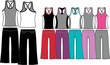 lady fashion jogging set lady fashion jogging set