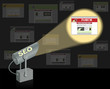 SEO-searchlight. Search optimization concept.