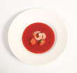 Spicy gazpacho with shrimps