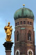Mariensäule vor Südturm des Münchner Doms