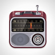 Vector retro radio XXL icon Vector retro radio XXL icon