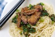Macro of Chinese style dish