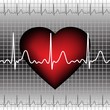 The heartbeat, vector illustration, eps10