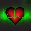 The heartbeat, vector illustration, eps10