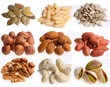 Haselnüsse, Mandel, Walnusskern, Cashewnuss