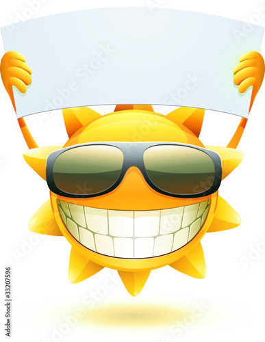 Illustration: happy summer sun happy summer sun