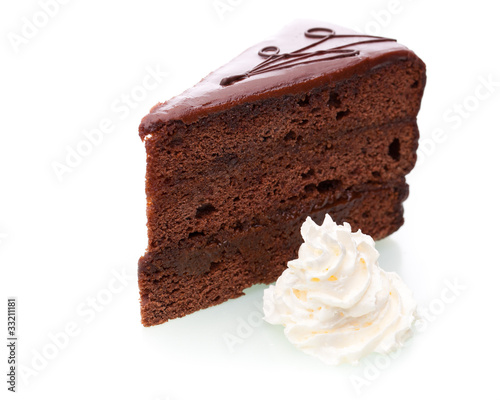 Foto: Ein Stück Sachertorte Ein Stück Sachertorte