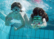 Schwimmwettkampf unterwasser