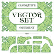 set of plant elements for creating borders and frames set of plant elements for creating borders and frames
