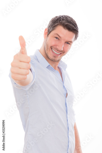Foto: thumb man positive happy winner thumb man positive happy winner