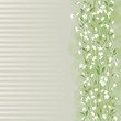 Floral greeting card with little white flowers.