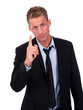young businessman criticizing