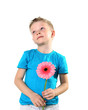 little boy in studio