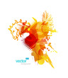 Abstract colorful splash illustration. Abstract colorful splash illustration.