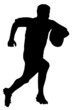 Sport Silhouette - Rugby Football Runner