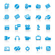 Blue Web Icons Blue Web Icons