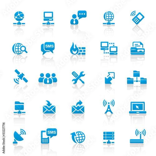 Vektor: Blue Web Icons Blue Web Icons