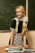 Confident school girl Confident school girl