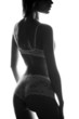 Lingerie en noir et blanc