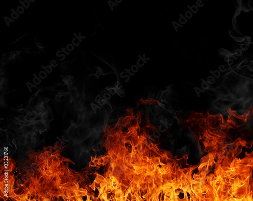 Photo: Fire background Fire background