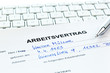 Arbeitsvertrag in deutscher Sprache
