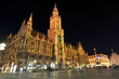 Photo: Neues Rathaus at night, Marienplatz, Munich, Germany Neues Rathaus at night, Marienplatz, Munich, Germany