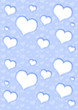 Corazones fondo azul