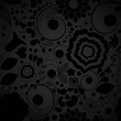 Elegant black floral seamless background
