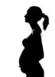 Photo: Silhouette of pregnant woman Silhouette of pregnant woman